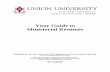 Your Guide to Ministerial Résumés - uu.edu · Your Guide to Ministerial Résumés 3 Résumé Instructions Résumés look a little different in every field, and especially so in