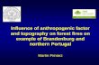 Influence of anthropogenic factor and topography on forest ... · Reclassification and Converting to Vektor. Project areas MODIS Sensor Forest Fires in Brandenburg Examples of RS-Applications