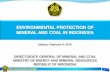 ENVIRONMENTAL PROTECTION OF MINERAL AND COAL IN coal.· ENVIRONMENTAL PROTECTION OF MINERAL AND COAL