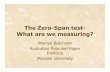 The Zero-Span test- What are we measuring? - User Web Pagesusers.monash.edu.au/~batchelo/Downloads/Euromech colloquium... · The Zero-Span test-What are we measuring? Warren Batchelor