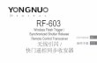 RF-603 Manual - yongnuoebay.com · RF-603 wireless flash trigger system consist two or more similar transceivers, automatically change transmit and receive state, namely two or more