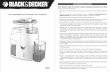 manual book Black & Decker JE65 - 2helpu.com fileJangan membiarkan kabel listrik tergantung di tepian meja, benda, atau menyentuh permukaan panas. Hindari untuk menyentuh permukaan
