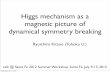 Higgs mechanism as a magnetic picture of dynamical ... · Higgs mechanism as a magnetic picture of dynamical symmetry breaking Ryuichiro Kitano (Tohoku U.) talk @ Santa Fe 2012 Summer