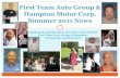 First Team Auto Group Spring 2011 News - Dealer.com · First Team Auto Group & Hampton Motor Corp. Summer 2011 News ... Art Cohen, Honda General Manager and his daughter, Samantha,