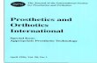 Prosthetics and Orthotics International - and Orthotics International Special Issue Appropriate Prosthetic