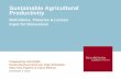 Sustainable Agricultural Productivity - Home Page | Evans ... · Sustainable Agricultural Productivity Prepared by UW EPAR: Karina Derksen-Schrock, Kate Schneider Mary Kay Gugerty
