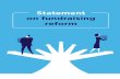 Statement on fundraising reform - .Statement on fundraising reform. ... reform proposal would not