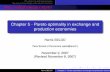 Chapter 5 - Pareto optimality in exchange and production ...selod.ensae.net/m1/doc/m1_chapter5_quick.pdf · The case of an exchange economy The case of an exchange and production