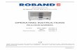 PIE & FOOD WARMERS - Hiller Manufactured By ROBAND AUSTRALIA PTY LTD OPERATING INSTRUCTIONS PIE & FOOD WARMERS Models 40DT, 80DT Version 1 83DT Version 2 Special Models 83DTS2 Version