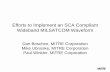 Efforts to Implement an SCA Compliant Wideband MILSATCOM ... · Dan Boschen, MITRE Corporation Mike Ubnoske, MITRE Corporation Paul Winkler, MITRE Corporation. 2 The Case for SDR