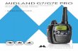 RICETRASMETTITORE BIBANDA PMR446/LPD ... - …download.cte.it/download/supporto/INSTZ_G7_PRO_2016_ITA_Rev2.pdf · B | Manuale d’uso Midland G7 Pro Sommario Introduzione 1 Dotazione