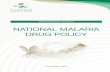 NATIONAL MALARIA DRUG POLICY - moh.gov.sa · falciparum PLDH from other Plasmodium species i.e. vivax, ovale and malariae) (85% sensitive if the parasite density >100 (parasite/µl))