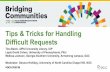 Difficult Requests Tips & Tricks for Handling - oclc.org · Tips & Tricks for Handling Difficult Requests Tina Baich, IUPUI University Library, IUP Lapis David Cohen, University of