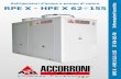 Refrigeratori d’acqua e pompe di calore RPE X - HPE X 62 ... · Unità a pompa di calore 26 ... main switch with door safety interlock; ... Groupe d’eau glacée à condensation