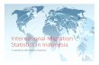 International Migration Statistics in Indonesia - UNSD · The primary data on international migration conducted by BPS •So far, the data on international migration in Indonesia