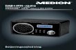 DAB+/FM-radio MEDION .5 Mqttgmv"cpxgpfgnug Din DAB+ radio med PLL-tuner bruges til musik- og lydgengivelse