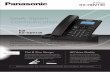 Sleek Stylish ommunication - Panasonic Global · 45° 30° Sleek Stylish ommunication KX-HDV130 Key Features 30 ers streamlined functions and the high definition voice uality thats