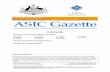 Published by ASIC ASIC Gazette · australian miniature panda and panda cattle association incorporated 097 198 733 australian national member society of the international society