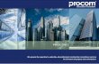 PROCOM | COMPANY PROFILE · We possess the expertise to undertake all professional construction consultancy services, for all nature of projects and commissions. PROCOM | COMPANY