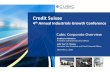 Credit Suisse - Cubic Corporation Suisse Dec 1 2016 CUB_fnl (1)_12.01... · 01-12-2016 · Credit Suisse 4th Annual Industrials Growth Conference Cubic Corporate Overview Bradley
