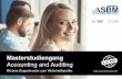 Accounting and Auditing - akademie.rub.de · Masterstudiengang Accounting and Auditing 1 Aus Gründen der besseren Lesbarkeit wird auf die gleichzeitige Verwendung männlicher und