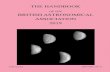 The British Astronomical Association Handbook 2019 · Welcome to the 98th Handbook of the British Astronomical Association. The Handbook highlights forthcoming astronomical events