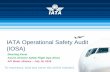 IATA Operational Safety Audit (IOSA) - icao.int · 3 IOSA Program – History Program development was initiated in 2001 After two years, IOSA was launched First IOSA Audit conducted