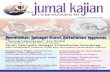 Jurnal Kajian Lemhannas RI | Edisi 20 | Desember 2014 · Kerja di bawah kepemimpinan Presiden Joko Widodo untuk mewujudkan visi “Terwujudnya Indonesia yang Berdaulat, Mandiri dan