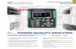 POWER QUALITY ANALYZER - stmtest.co.kr POWER METER SERIES KEW 6310 POWER QUALITY ANALYZER TO CONTROL COMPLETELY POWER QUALITY AND POWER CONSUMPTION (ENERGY)! 12 kinds of Power Measurements