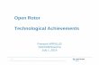 Open RotorOpen Rotor Technological Achievements - … · 01.07.2014 · Open RotorOpen Rotor Technological Achievements François MIRVILLE SAFRAN/Snecma July 1, 2014 This document