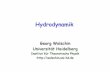 Hydrodynamik - thphys.uni-heidelberg.dewolschin/hydrosintro_12.pdf · Hydrodynamik 2012/13 3 Topics II 5. Grenzschichten! - Laminare Grenzschicht! - Turbulente Grenzschicht! 6. Wärmeleitung!
