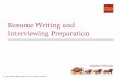 Resume Writing and Interviewing Preparation NFB Job Seeker Seminar Resume Writing... · 3 What is a resume? A resume is a document that summarizes your skills, experience and accomplishments