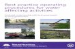 Best practice operating procedures for water affecting ... · 3 Best practice operating procedures for water affecting activities Section 1: When does a best practice operating procedure
