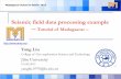 Seismic field data processing example -- Tutorial of ... · 1 Seismic field data processing example --Tutorial of Madagascar -- Yang Liu College of Geo-exploration Science and Technology,