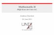 Andreas Teuchert 20. Juni 2011 - unix-ag.uni-kl.de · AMS: align-Umgebung I mehrere Gleichungen können in Matrix-Form dargestellt werden I Zeilen werden durch \\ getrennt, Spalten