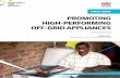POLICY BRIEF PROMOTING HIGH-PERFORMING OFF-GRID … · JUNE 2019 EFFICIENCY FOR ACCESS COALITION PROMOTING HIGH-PERFORMING OFF-GRID APPLIANCES POLICY BRIEF 2 This survey was developed
