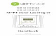 MPPT Solar Laderegler - solarkontor.de 20_30... · 2.1 MPPT Die Abkürzung MPPT bedeutet Maximum Power Tracking, zu Deutsch ungefähr Verfolgung des Punktes der maximalen Energieausbeute.