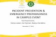 INCIDENT PREVENTION & EMERGENCY PREPARADNESS IN CAMPUS …drrc.ui.ac.id/acsel/lister/Oral Presentations/B25_ACSEL 2015 Oral... · INCIDENT PREVENTION & EMERGENCY PREPARADNESS IN CAMPUS