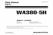KOMATSU WA380-5H WHEEL LOADER Service Repair Manual SNï¼WA380H50051 and up