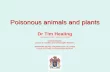 Poisonous animals and plants - apothecaries.org · Poisonous species (N.B. Venomous species use poisons for attack, poisonous animals and plants for passive defence) Venomous and