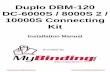 Duplo DBM-120 DC-6000S / 8000S 2 / 10000S Connecting Kit fileDo not leave this Installation Manual at the installation site after installation. Furthermore, do not leave tools used