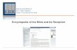 Encyclopedia of the Bible and Its Reception - degruyter.com · Encyclopedia of the Bible and Its Reception With this broad program of reception history, EBR moves into new terrain,