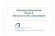 Tema 2: Estructura del computador y sistema operativosopa.dis.ulpgc.es/fso/teoria/pdf/Old/so-01-2-Estructura del computador.pdf · Estructura del computador. 2 Contenidos Estructura