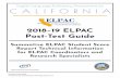 English Language Proficiency Assessments for CALIFORNIA · English Language Proficiency Assessments for. CALIFORNIA . 2018–19 ELPAC Post‑Test Guide. Summative ELPAC Student Score