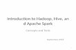 Introduction to Hadoop, Hive, an d Apache Sparkteaching.csse.uwa.edu.au/units/CITS3402/lectures/CITS3402-Spark.pdf · Why Hadoop? • Hadoop is a platorm for storage and processinghuge