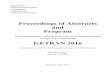 Proceedings of Abstracts and Program - etran.etf.rsetran.etf.rs/etran2016/Program_IcETRAN_2016.pdf · Electronics Telecommunication Computers Automations Nuclear Technique Proceedings