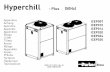 Hyperchill - Plus (50Hz) · Versione condensato ad aria (ventilatori as-siali) Version mit Luftkondensation (Axialventila-toren) ... Model uden pumpe Opção sem bomba Optie geen