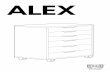 ALEX Schubladenelement auf Rollen Montageanleitung - IKEA · Hier findest du die Montageanleitung für das ALEX Schubladenelement auf Rollen von IKEA als PDF-Download oder zum online