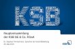 Hauptversammlung der KSB SE & Co. KGaA€¦ · Ansatz: Holistischer Plan zur Unternehmensentwicklung 11 KSB-Hauptversammlung I 29. Mai 2019 Mittelfristige Maßnahmen Strukturen (CLIMB
