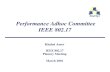 Performance Adhoc Committee IEEE 802 · Khaled Amer IEEE 802.17 Plenary Meeting March 2001. Khaled Amer March 2001 Performance of Ring of Ethernet switches IEEE 802.17 - Plenary meeting